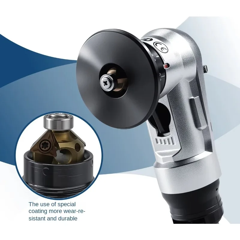 يتم استخدام آلات الشطب الهوائية الصناعية لإزالة الأزيز والمعدن مع شفرات قابلة للتعديل عالية السرعة #5