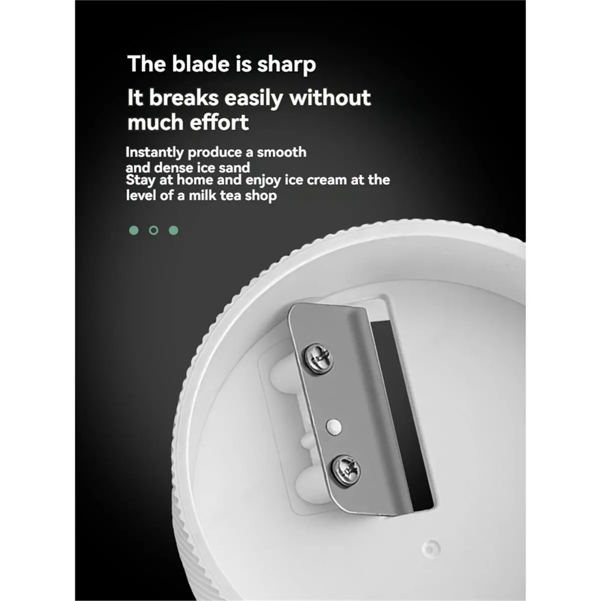 [YEAR OFFER] Mini Shaved Ice Machine Snow Cone Machine Portable Handheld Small Crusher with Cube Trays