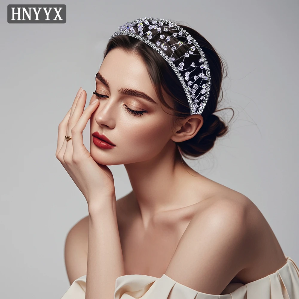 

YouLaPan French Style Bridal Wedding Headband Hand Woven Rhinestone Hollow Women's Fashion Banquet Party Hair Accessories YXA124