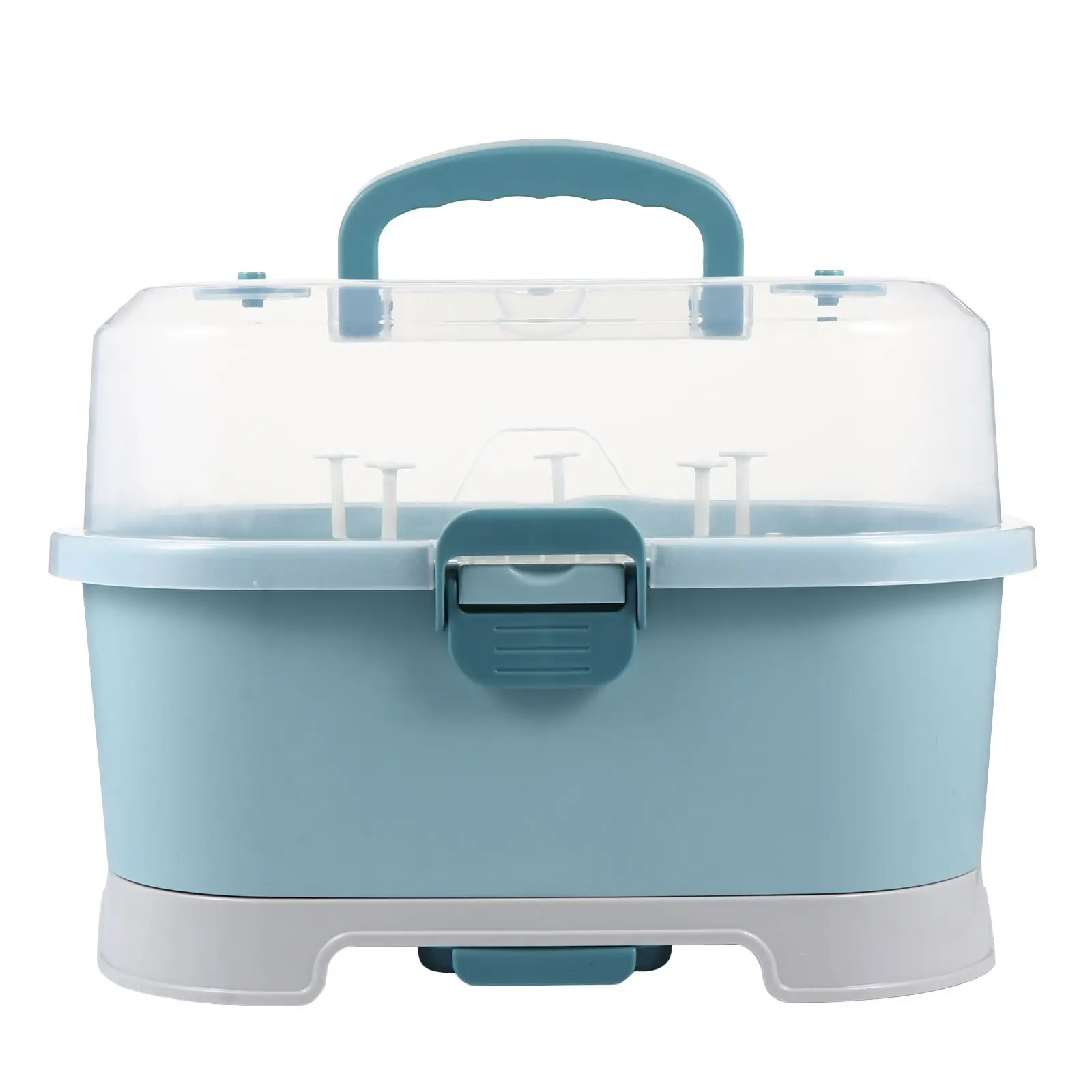 

Milk Bottle Case Storage Box for Baby Bottles Drying Rack Containers Portable Travel PP Material Keeps Clean Organized