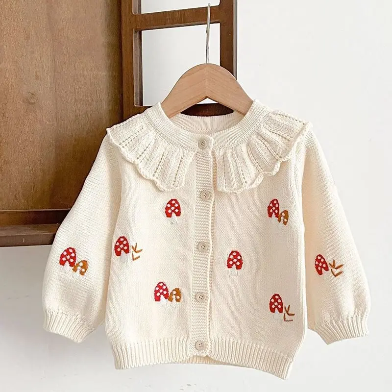 Toddler Baby Clothes Spring and Autumn Clothing Girl Knitted Sweater Jacket Children\'s Princess Sweater Top