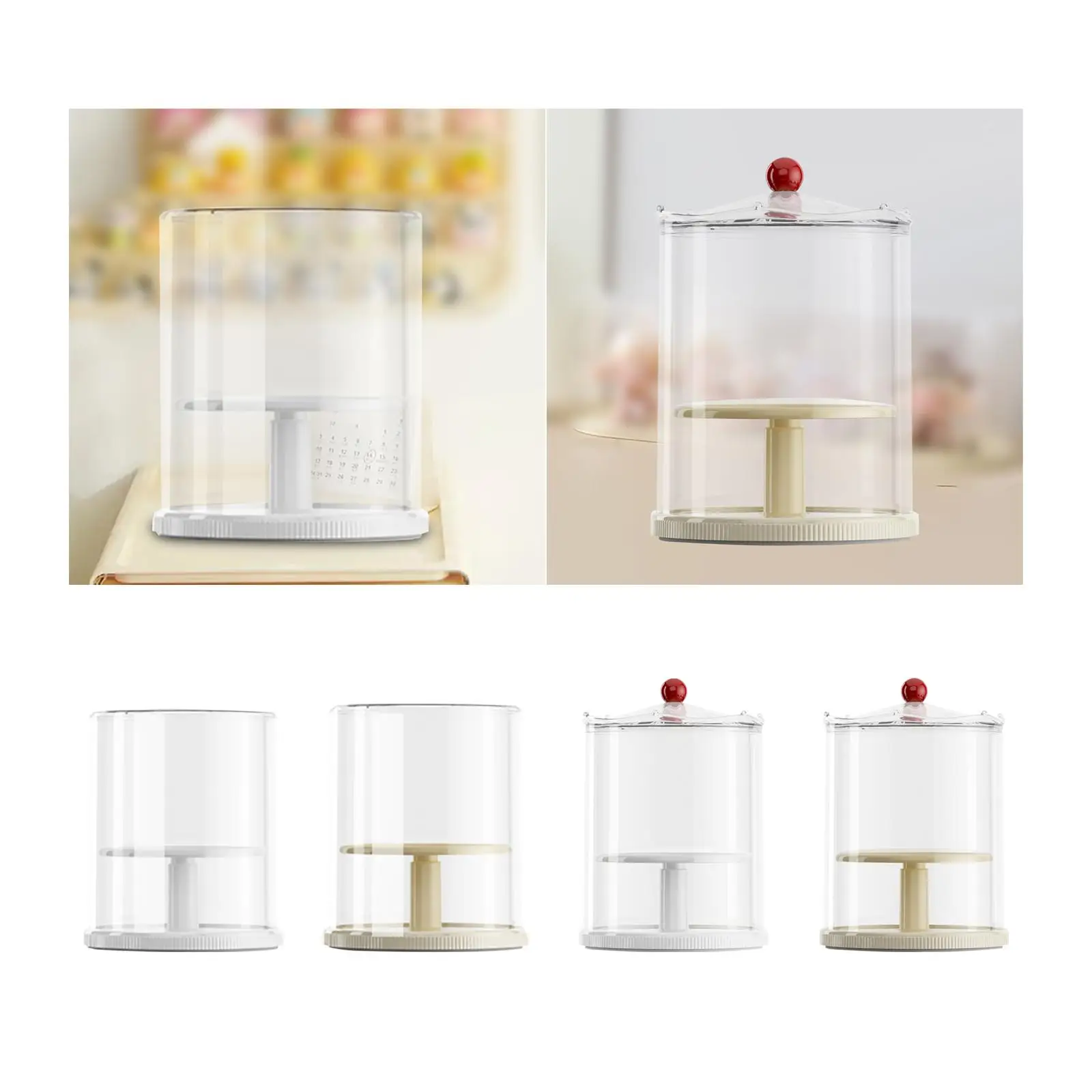 

Clear Figure Display Case Stand for Small Toys Plush Figures Action Figures