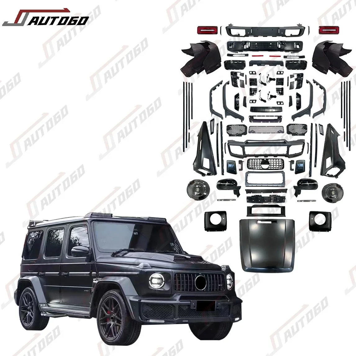 

Auto Tuning Accessories BodyKit For Mercedes-Benz G-Class G Wagon G500 G550 W463 2002-2018 Upgrade to W464 W463A 2019+ B-Brabus