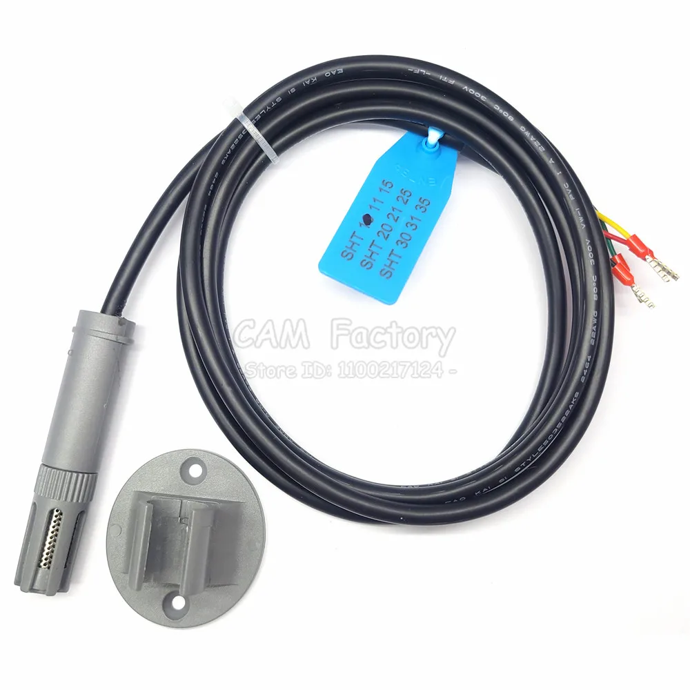 Temperature Sensor Probe Cable SHT10 High Precision Humidity Waterproof I2C Air Gas Sensor Monitor 1M with Fixed Seat 1M I2C