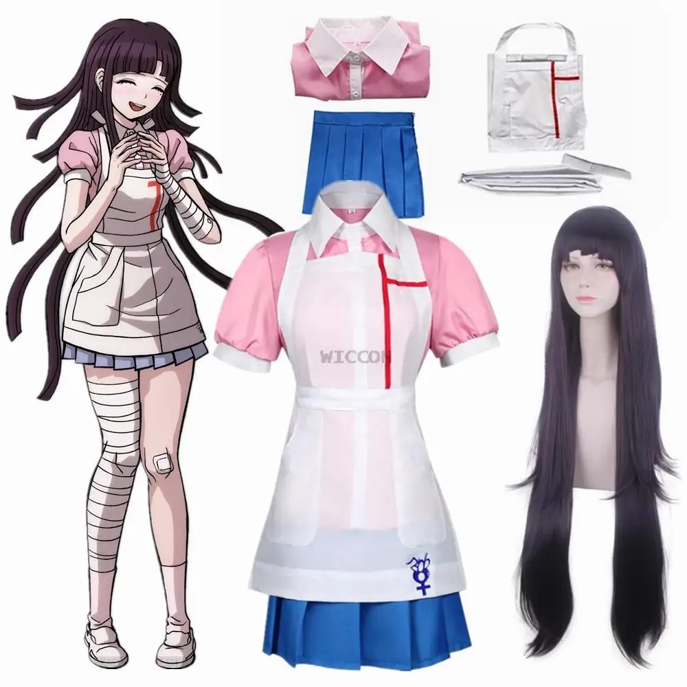 

Danganronpa Mikan Tsumiki Yasuhiro Taeko джунко эношима Косплей Костюм Аниме игровая Униформа женское платье одежда Хэллоуин косплей