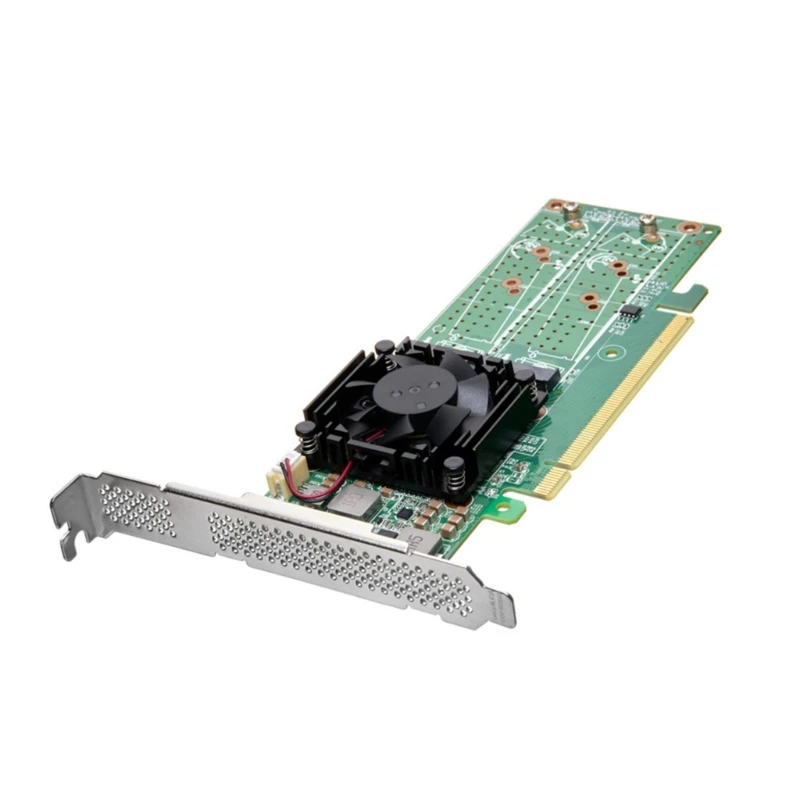 4 Port M.2 NVMe Schnittstellenkarte PLX8747 Steuerung PCIe X16 Erweiterungsadapter für Serverspeicherlösung