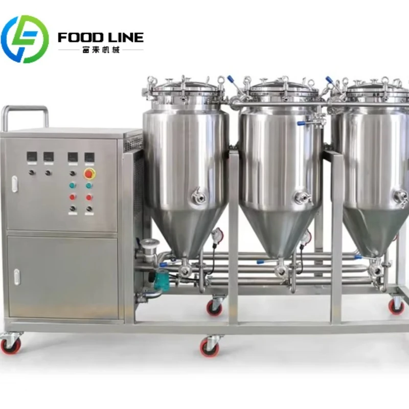 Compact 60L Micro Brewery System Complete Brewhouse Kit with Fermentation Tank for Home Use
