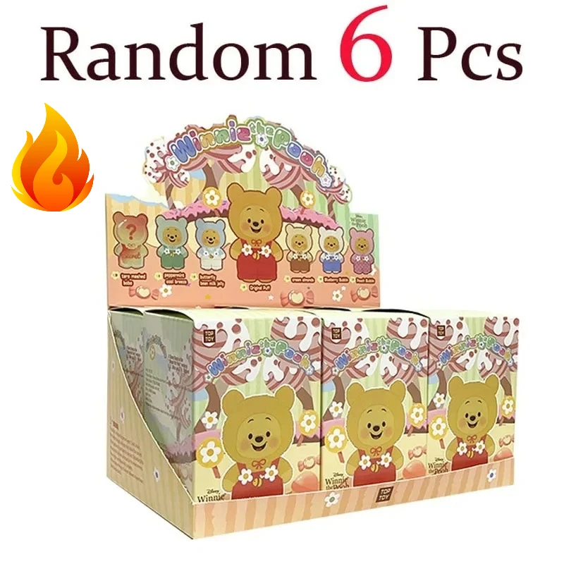 

Новая глухая коробка серии Winnie The Pooh Candy, милая виниловая подвеска для лица, кукла-медведь Pupu, модная трендовая игрушка, рождественские подарки