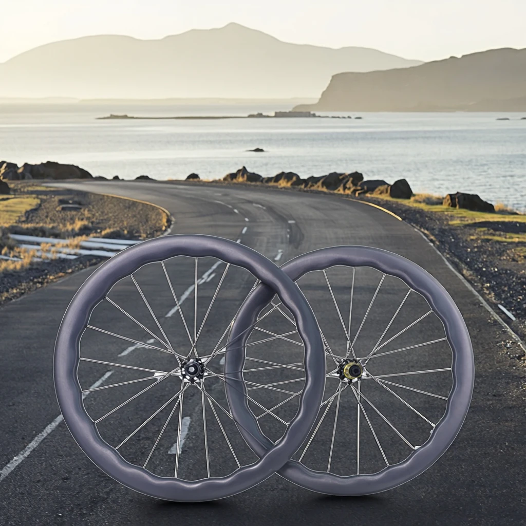 

STLF LightCarbon Full Carbon Spoke Disc Brake Wheel Super Lightweight Anti-Scratch Bicycle Rim Non-Paint Road Compatible