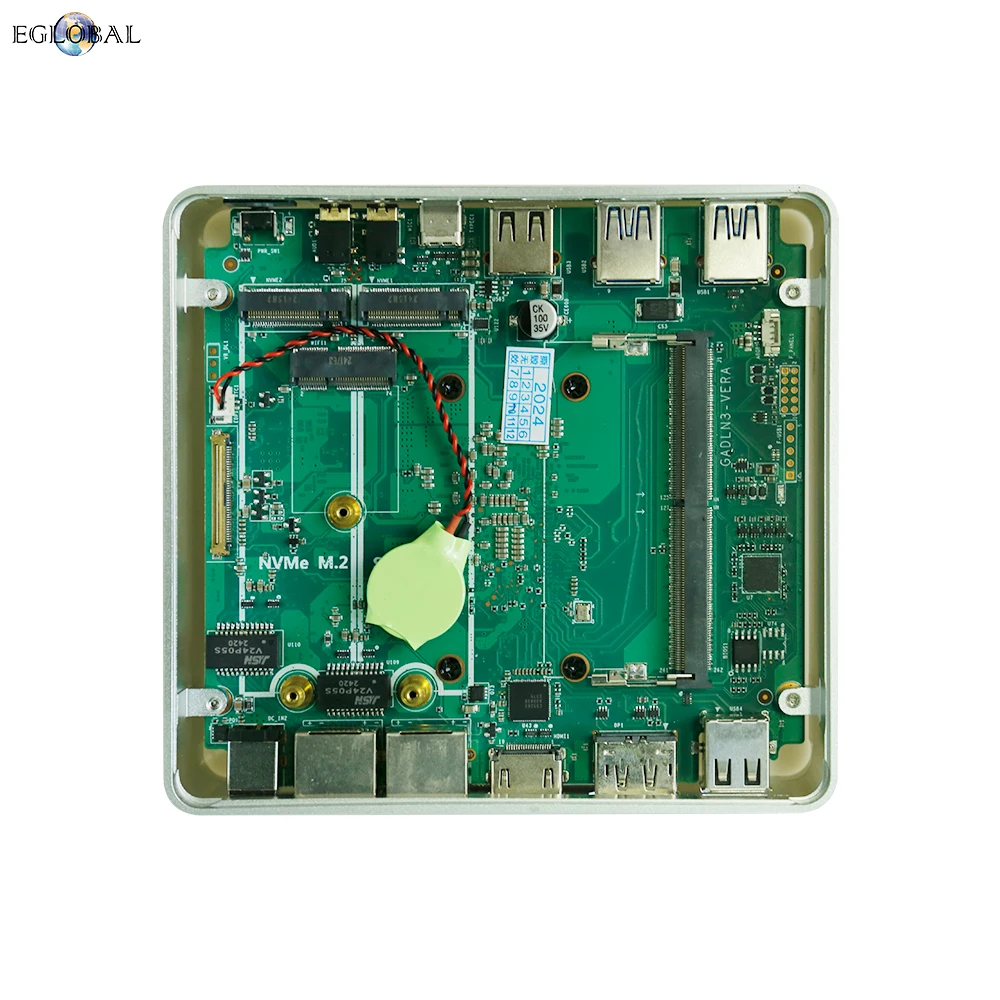 EGLOBAL Mini PC Intel Alder Lake N100 Windows 11 Mini PC 8/16GB DDR5 256/512GB PCIe M.2 SSD Ultra Thin Desktop Computer