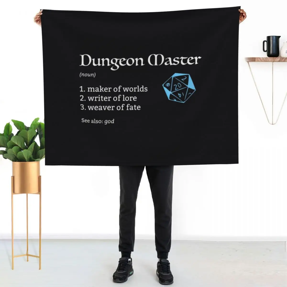 

Dungeon Master (\t Throw Blanket Portable Lightweight Blanket for Travel Camping
