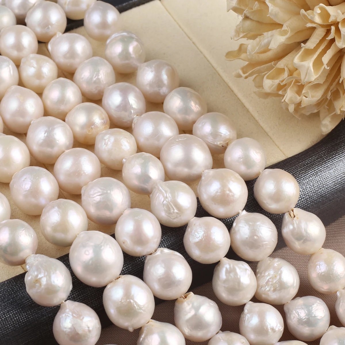 Natural Pearl Large Round Baroque Full And Rich Shape Exquisite Appearance for DIY Jewelry Making Handmade Bracelet Necklace