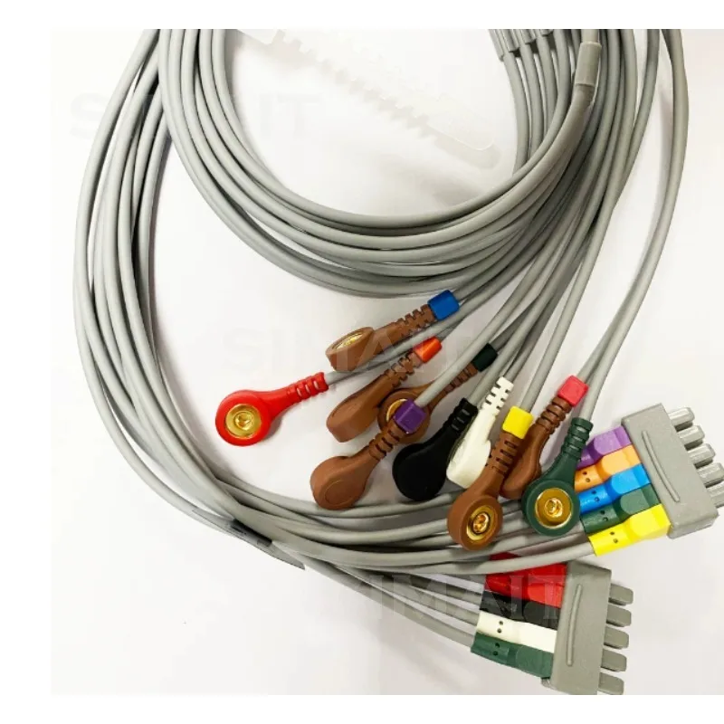 

Original ECG Monitor V5 6 8 12-Pin Split ECG Lead Wire 10-Lead Anti-Defibrillation (New, Original)
