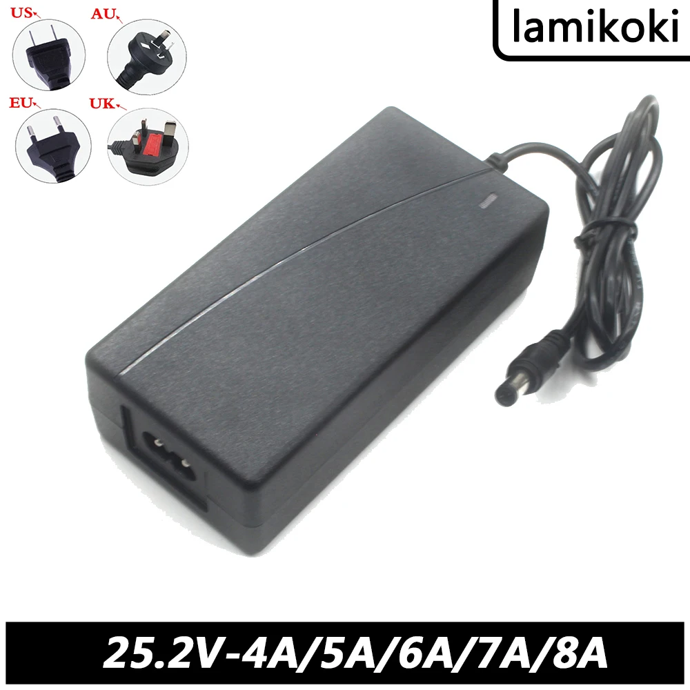 

4A 5A 6A 7A 8A 25.2V Porffor Lithium Li-on Lifepo4 Fast Charge Charge