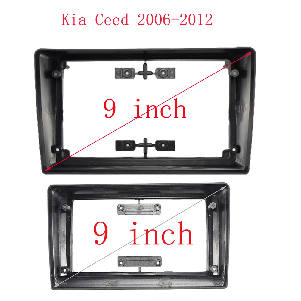 HAOCHEN 9 Inch Car Frame Fascia Adapter Android Radio Dash Fitting Panel Kit For Kia Ceed 2010-2012