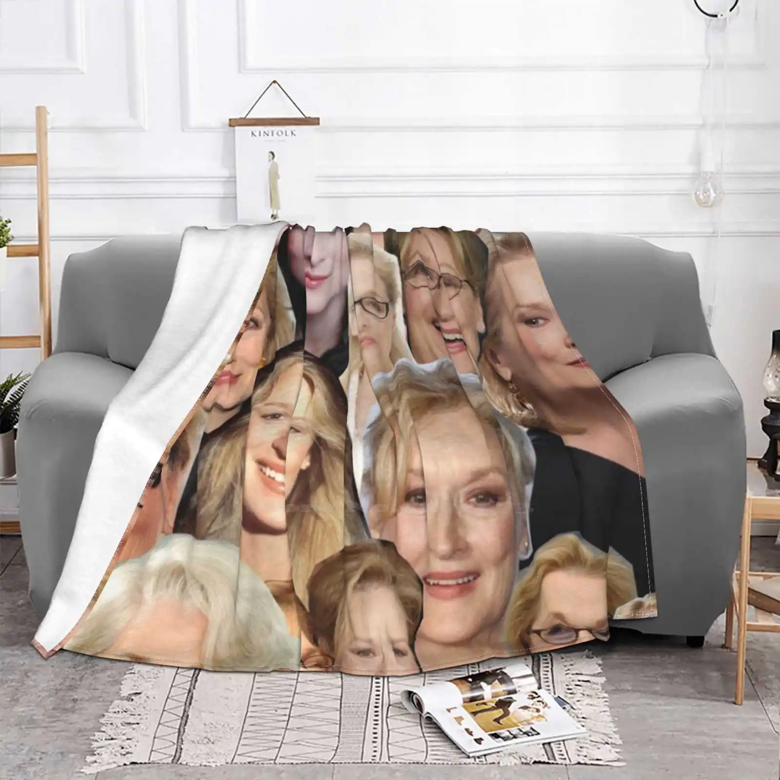 Streep Tease For Home Sofa Bed Camping Car Plane Travel Portable Blanket Meryl Streep Rhys Nicholson Phone