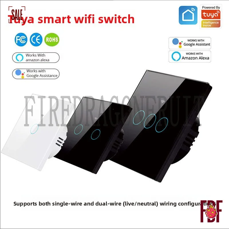 

European-style Graffiti WiFi RF433 Supports Voice Alexa Google Wall