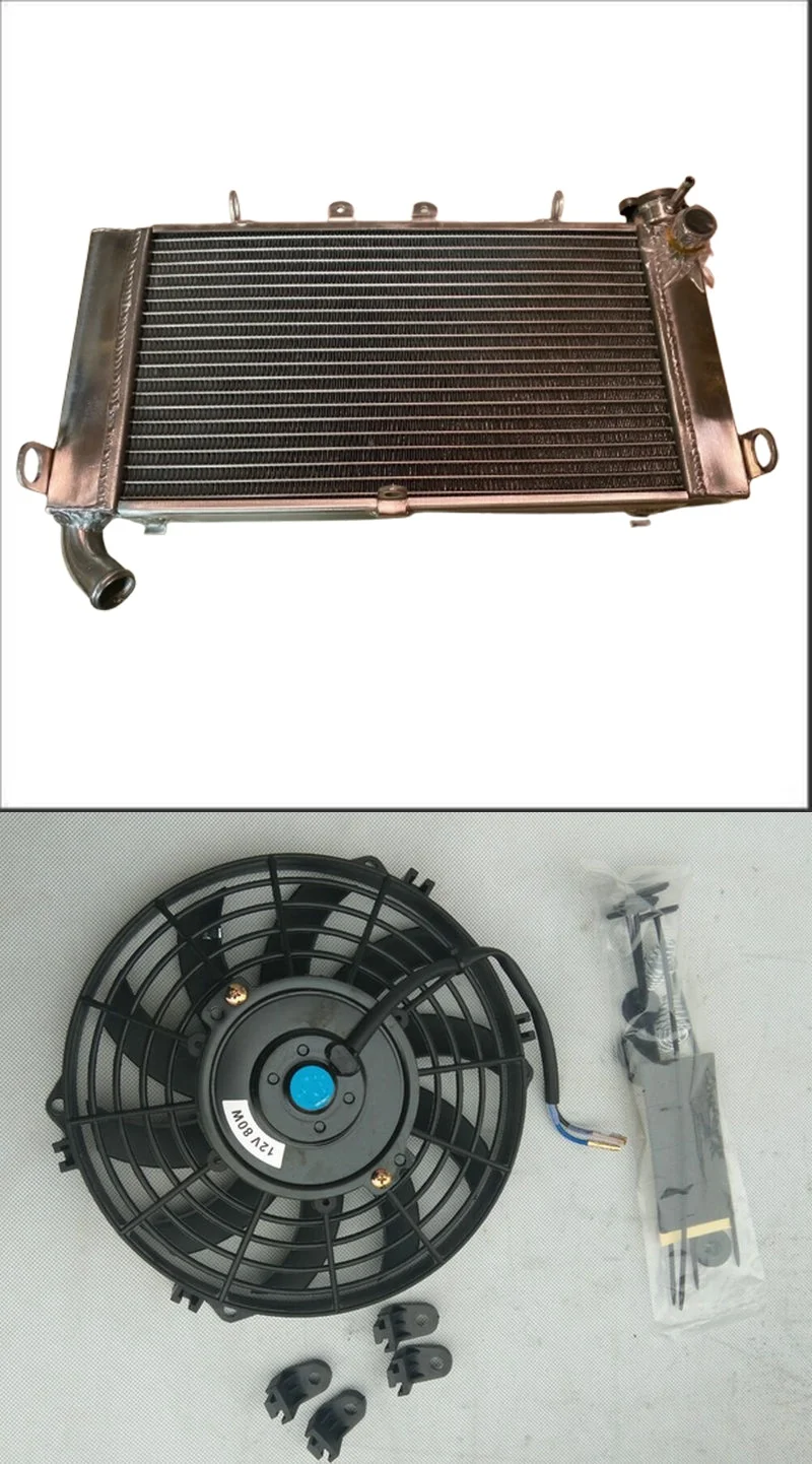 

Aluminum Radiator + Fan For Honda CBR600 CBR 600 F2 CBR600F2 PC25 1991-1994 1992 1993 91 92 93 94