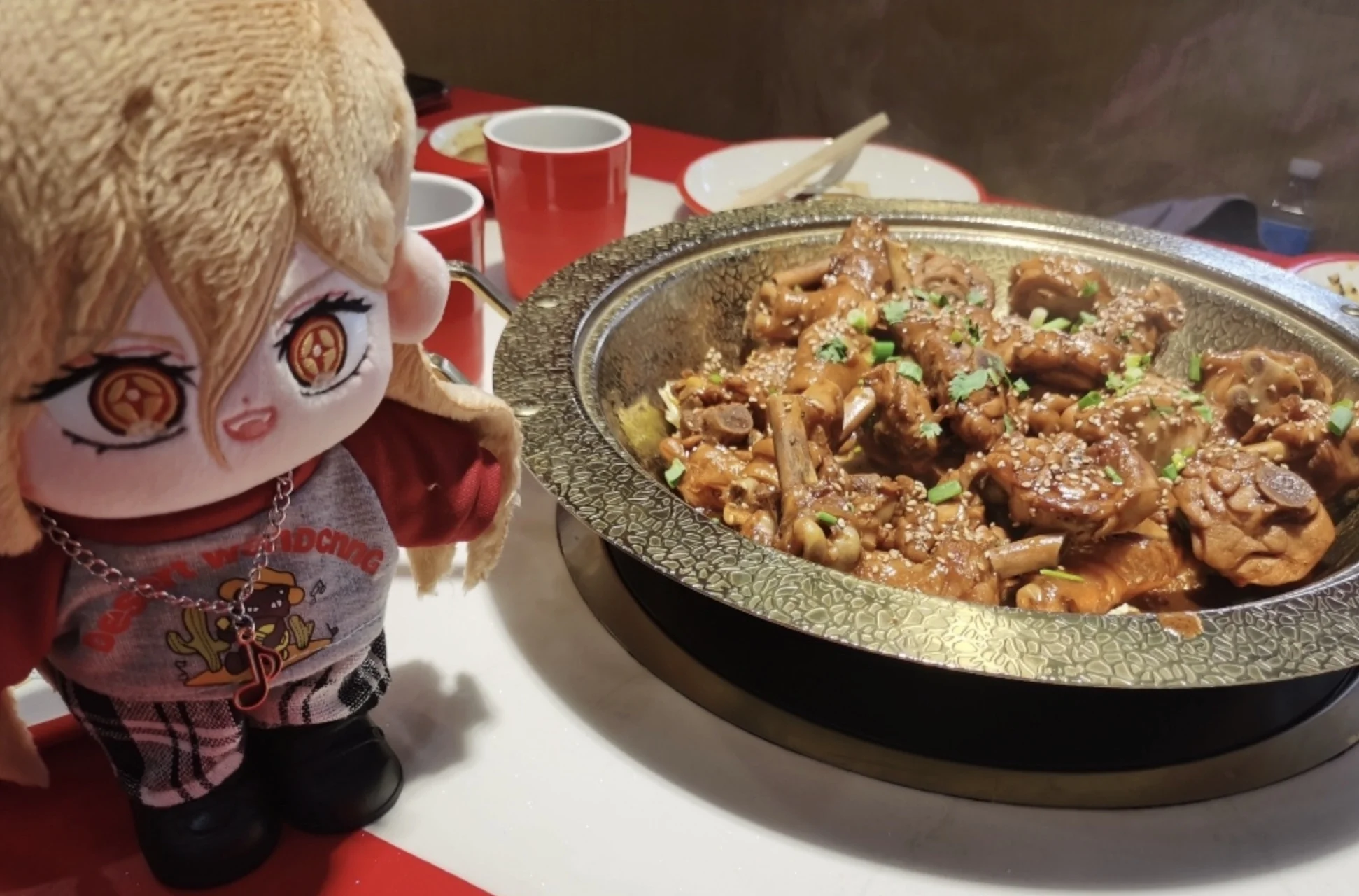 Gevulde 20 cm Anime Chainsawman Power Cosplay Pluche Pop Speelgoed voor Festival Cadeau of Kinderen Vrienden Verjaardagscadeau