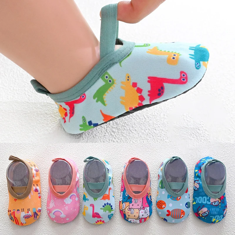 

Girls Boys Cute Non Slip Floor Socks Newborn Cartoon Animal Pattern Print Toddler Shoes Children Soft Comfortable First Walkers