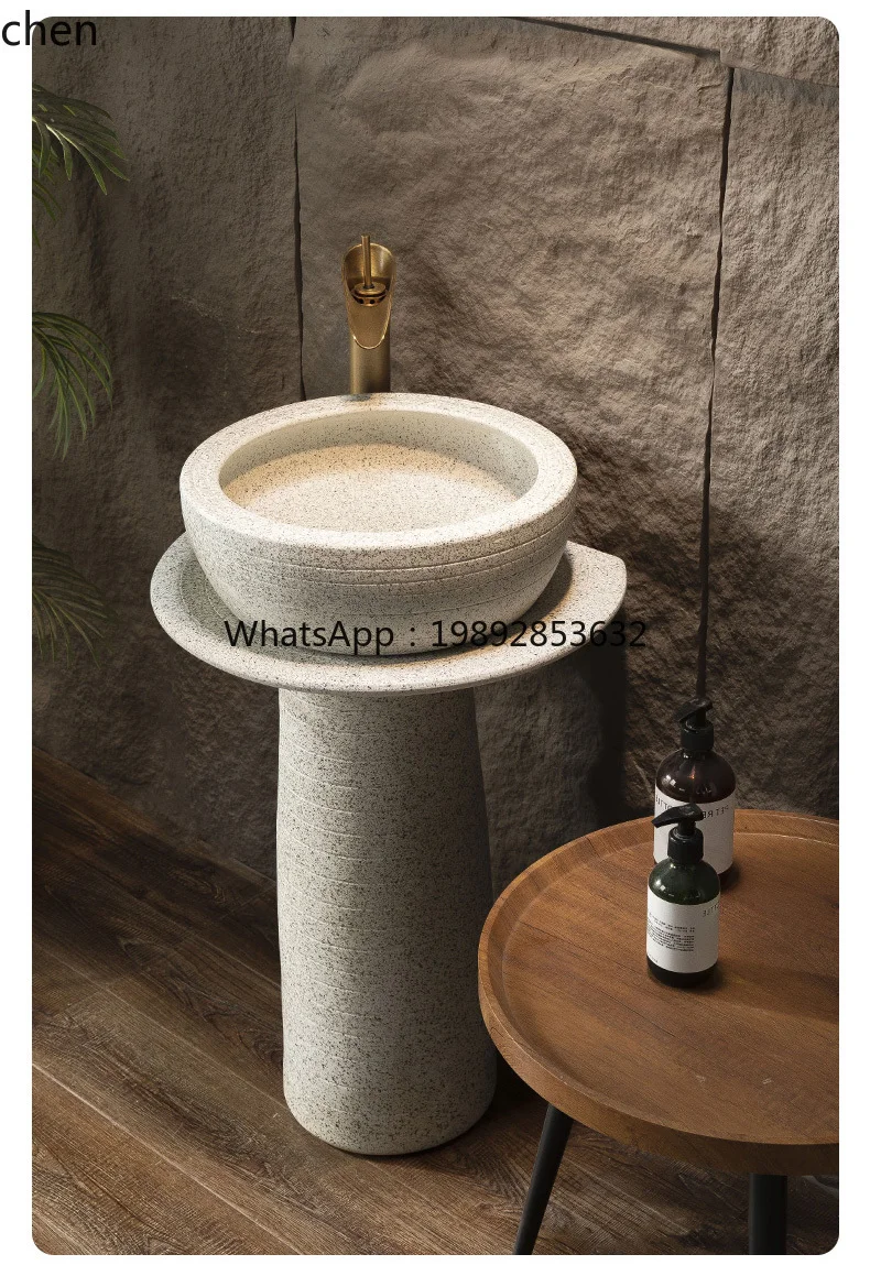 حوض عمود خارجي نوع عمود الفناء حوض غسيل خارجي نوع أرضية متكامل