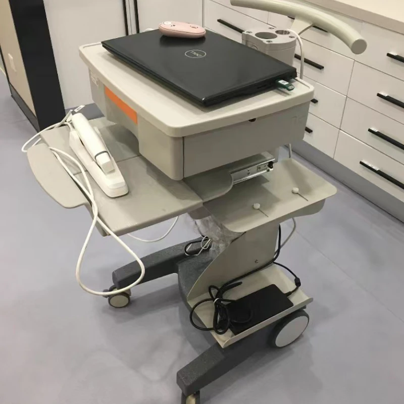 

Desktop wireless mobile nursing workstation for hospital wards, steel vehicle for doctor and nurse rounds