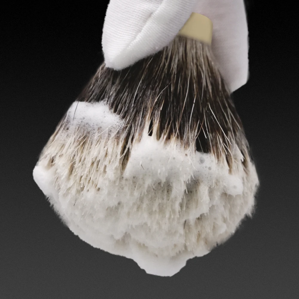 GDMG SHAVING BRUSH SHD Hook Two Band Badger Hair Knot Bulb Shape Barbershop Trimmer Beard Type Kit