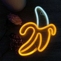 Banana Sign Night Light Lamp For Bedroom Wall Led Lights 3D Art Night Lights Lamp Sleeping Neon Led Strip 5v Usb