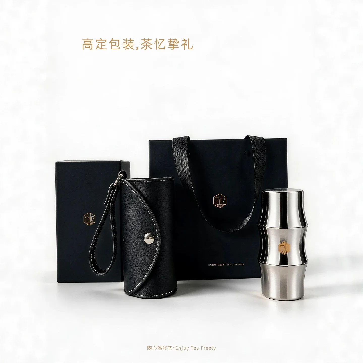 100ml Bamboo-shaped Pure Titanium THERMOS Cup/Mug, high-grade business Gift, Double-layer, Mini Pocket Thermal Water Bottle
