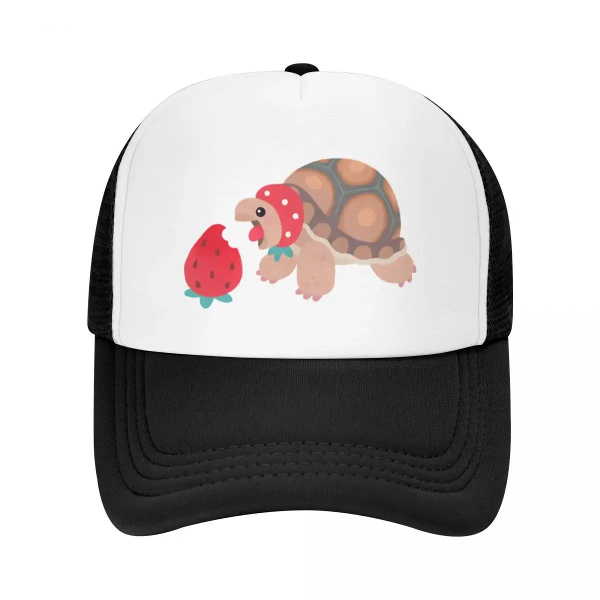 

Tortoises love strawberries Baseball Cap Hip Hop winter hats for men Military Cap Man Luxury Brand Men Golf Wear Women's
