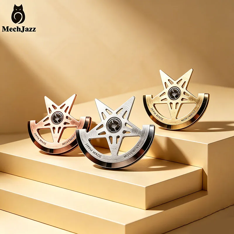 MechJazz Five-pointed Star Automatic Rotor, Modified Oscillating Weight for NH35/NH36 Movement, Watch Mod Parts