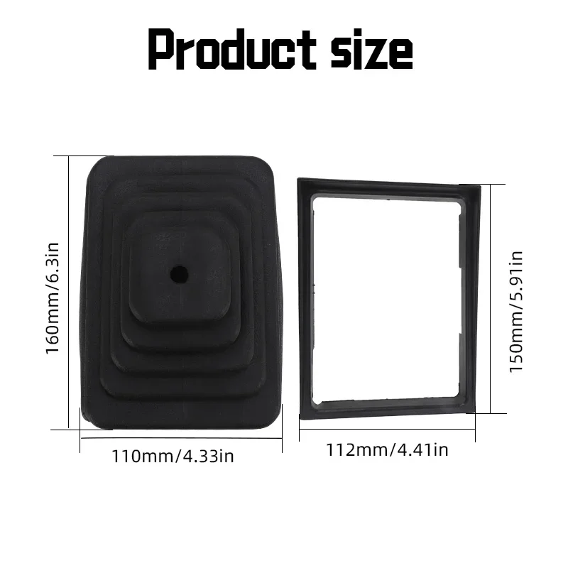 Manual Transmission Shifter Boot & Retainer Bezel Kit For Jeep Wrangler TJ 1997 1998 1999 2000 2001 2002 2003 2004 52078558