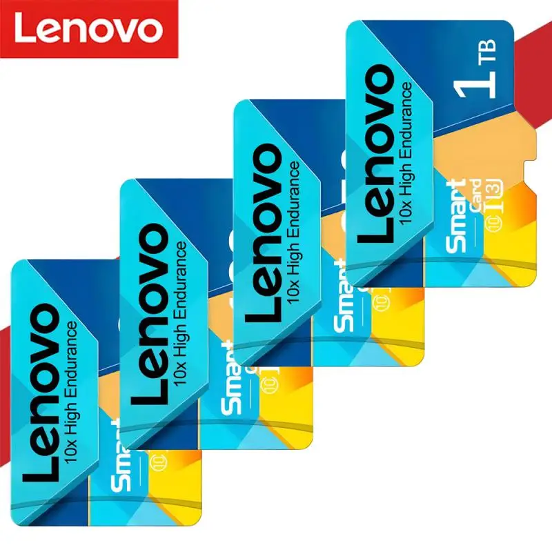 Lenovo 1TB Micro TF SD Card 2TB High-speed Class 10 Memory Cards U1 Flash Card TF Card For Computer Machine Camera Phones Drones