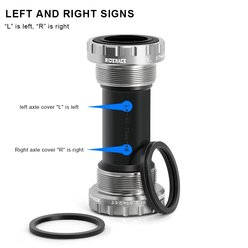 Juego ejes pedalier sellados para bicicleta de montaña adulto