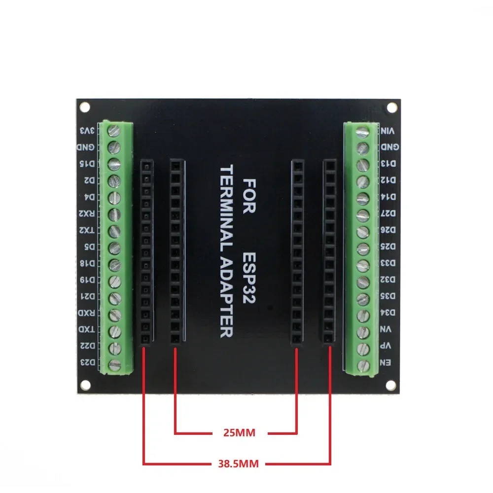 1-5PC ESP32 Expansion Board For ESP32 WiFi Bluetooth Development Board CP2102 NodeMCU-32S Lua 30Pin GPIO 1 Into 2 Breakout Board