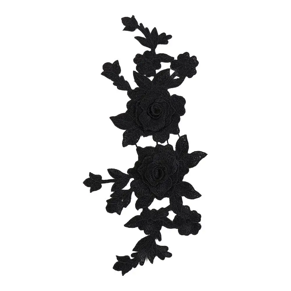 

Clothes Accessory Rose Flower Applique Lace Fabric Handmade Cloth Patch DIY Crafts Cloth Applique Dressmaking