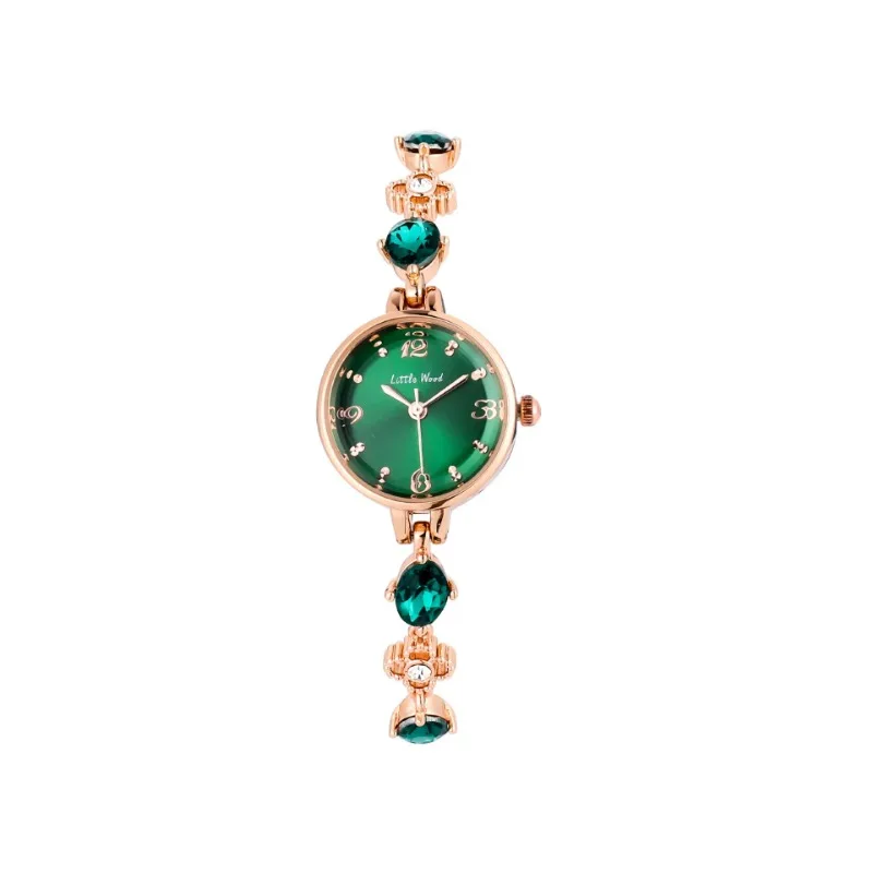 Petites montres à quartz vertes pour femmes, montre-bracelet simple et étanche pour femmes, montre-bracelet de diversification pour dames, horloge de mode