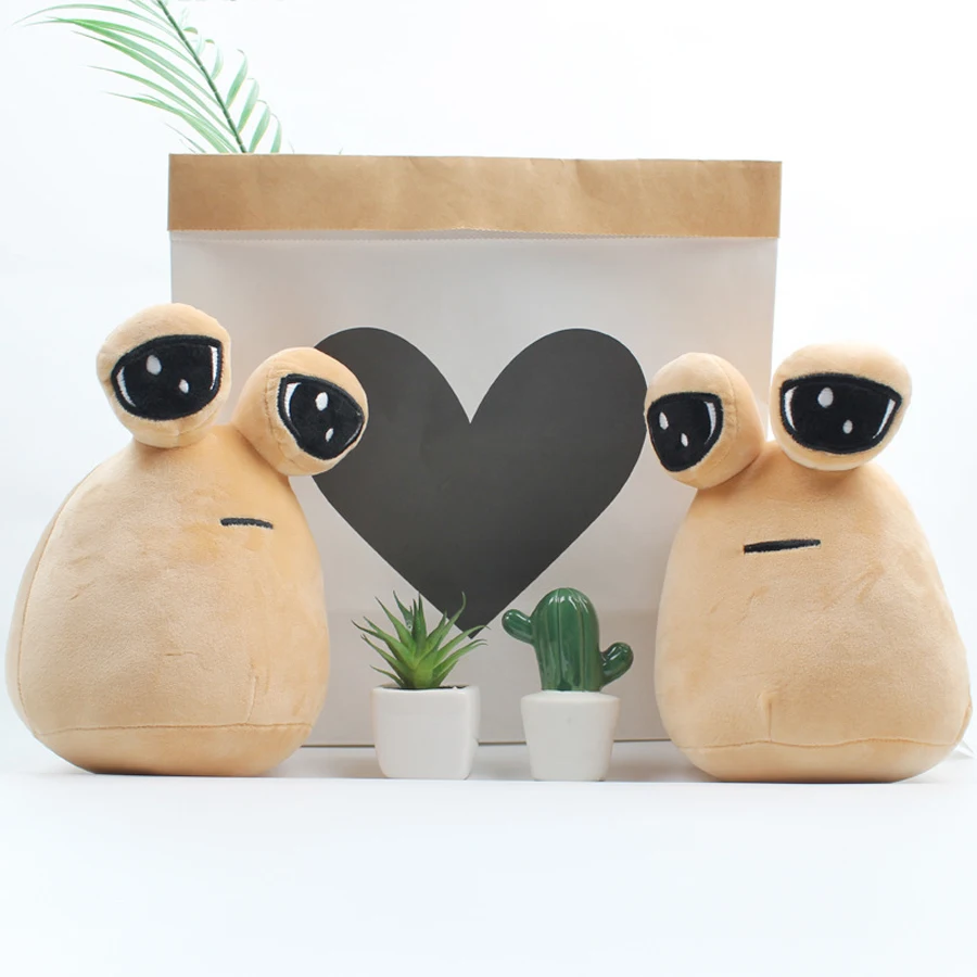 Hot Game My Pet Alien Pou Plush Toy Furdiburb Emotion Alien Plushie Soft Stuffed Animal Pou Doll Birthday Gift Toy for Kids 22cm