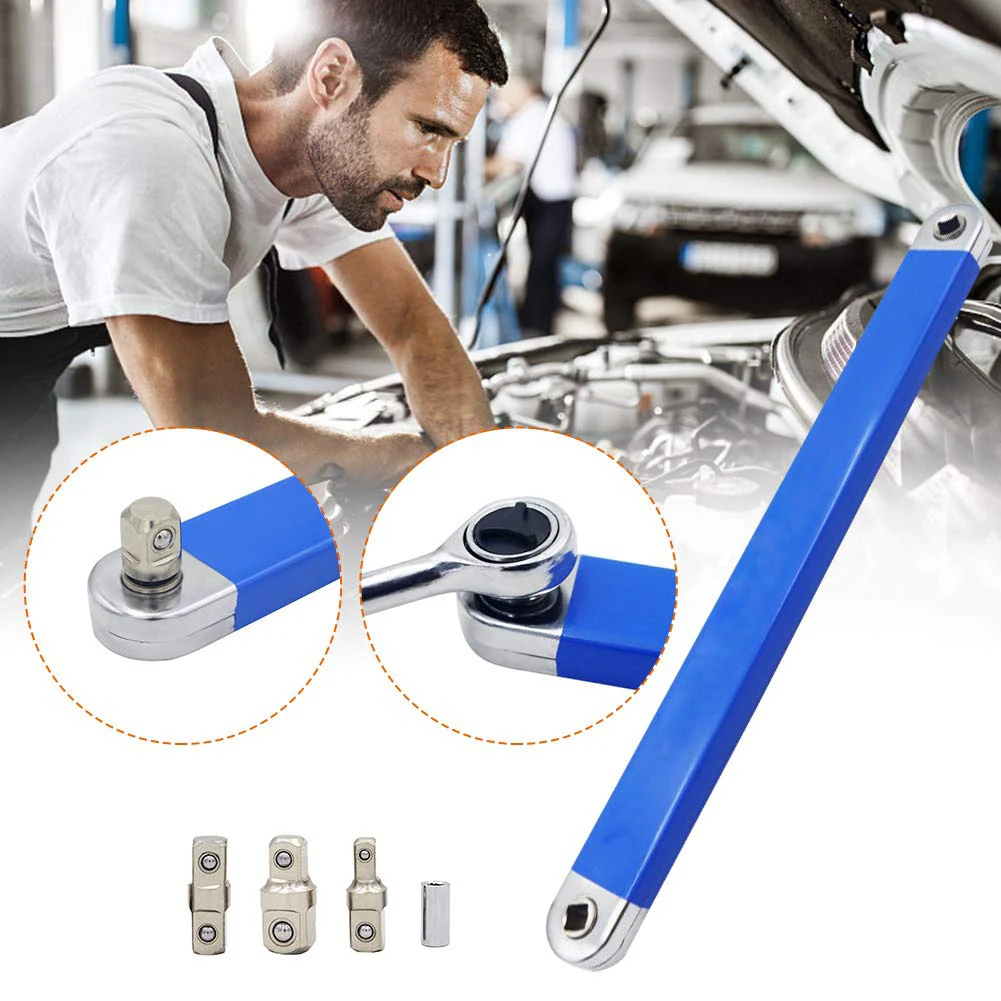 

Extension Ratchet Wrench Versatile Square Drive Adapters 15-inch Extension Wrench 3/8" Offset Impact-Ready Socket Wrench Tools