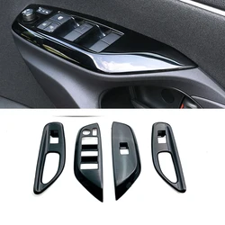 For Toyota Yaris/Yaris Cross 2020-2022 2023 ABS Black Door Window Lift Switch Armrest Cover Trims Stiker Car-Styling Accessories