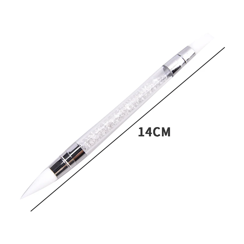 1pcs Dual-ended Nail Art Silicone Sculpture Pen Nails Art Tools DIY Painting Professional Manicure Tool For Home & Salon Use
