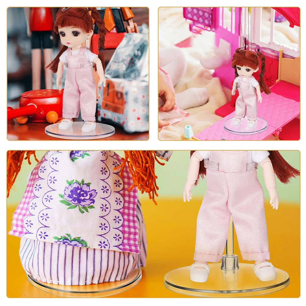 5-delige transparante standaard actiefiguur displaybasis modelhouder marionet ondersteuning organisator beugel plastic rek