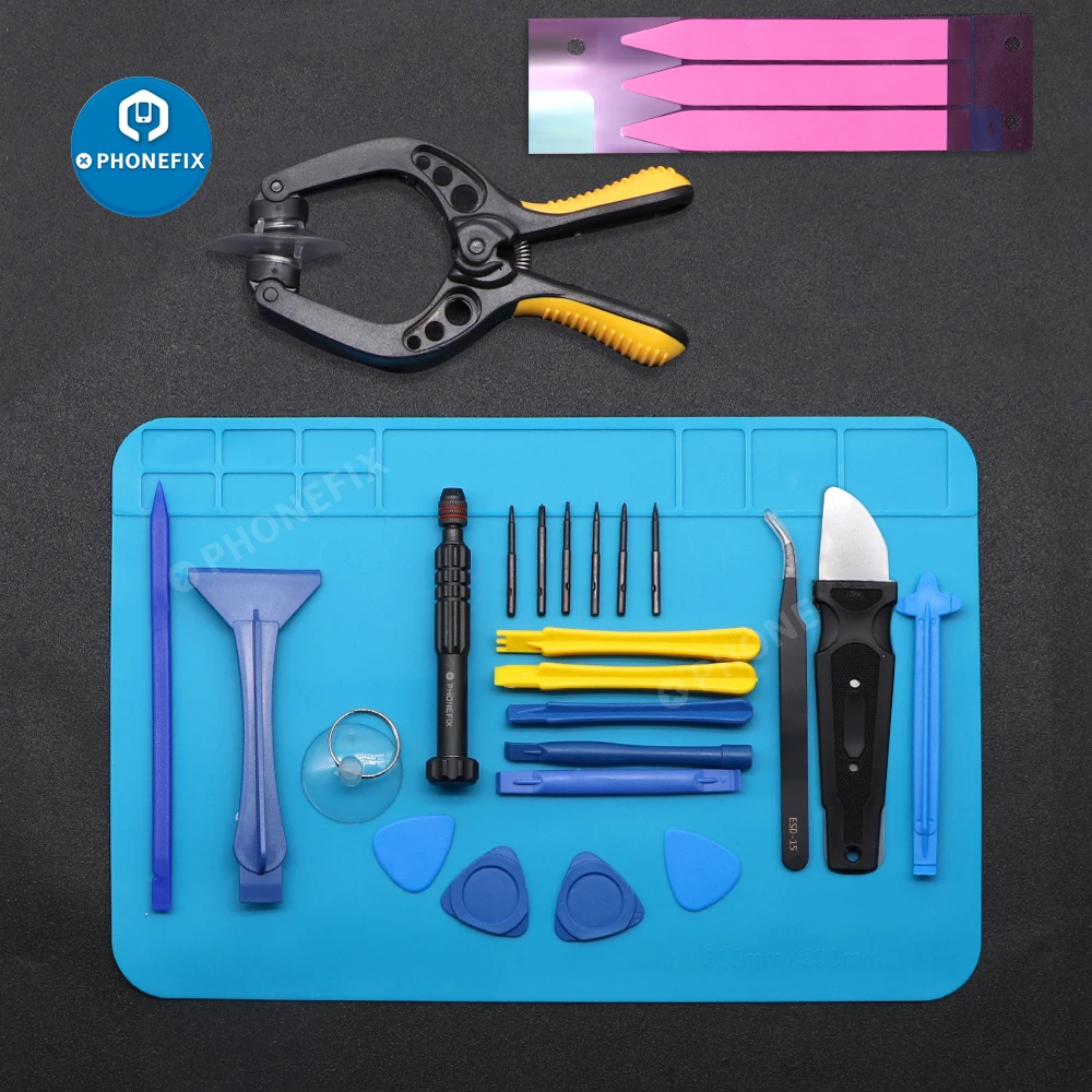 Imagem -03 - Professional Phone Repair Tool Kits Lcd Screen Opening Alicate Chave de Fenda Ventosa Isolamento Pad para Iphone 13 14 15 Pro Max