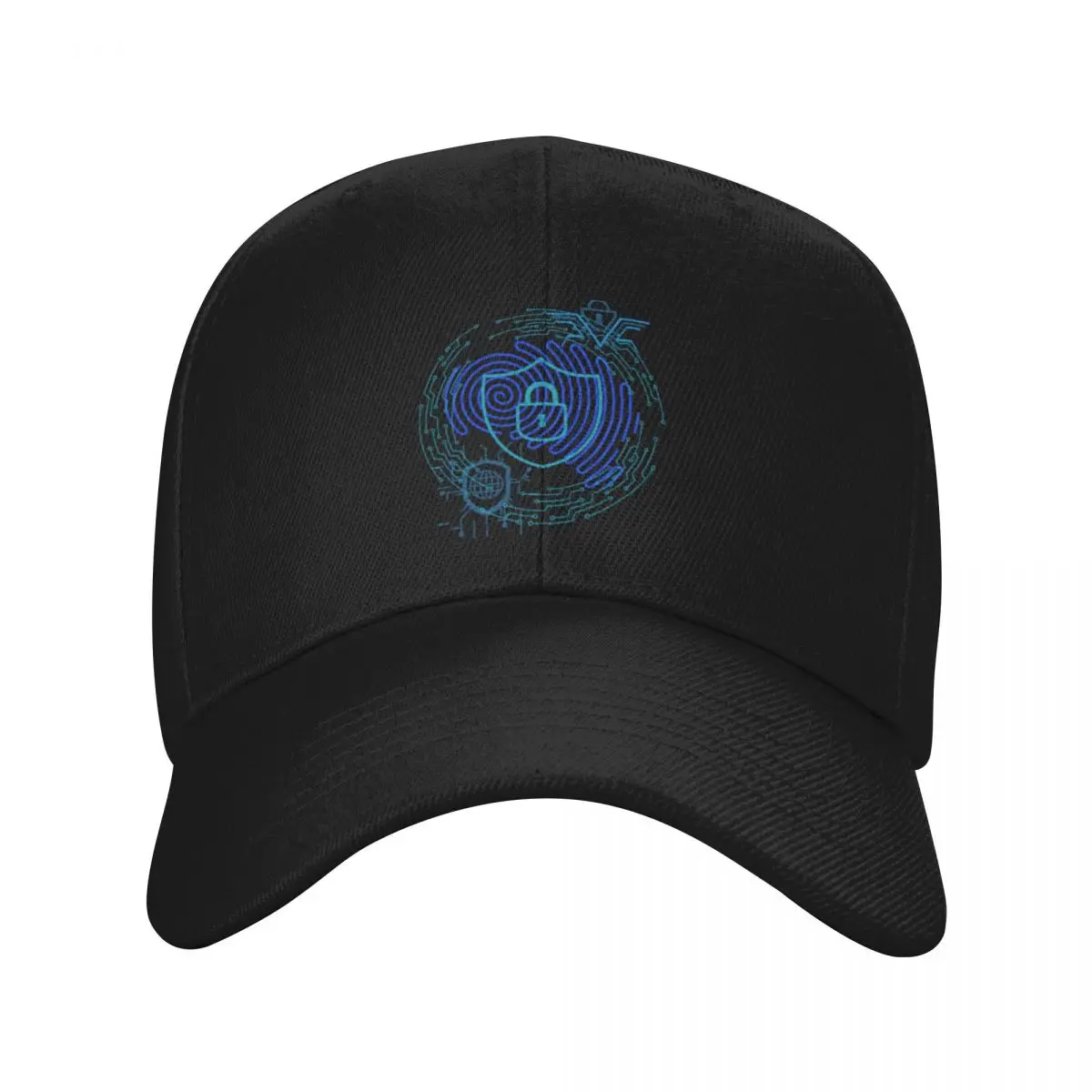Fashion Cyber Security With Fingerprint baseball cap Light Vintage Summer Woman Hat