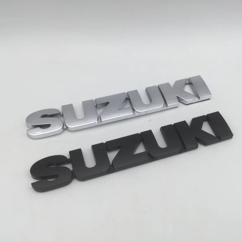 1 unidad de emblema de letras ABS para maletero trasero de coche Suzuki, calcomanía lateral para guardabarros, accesorios de estilo.