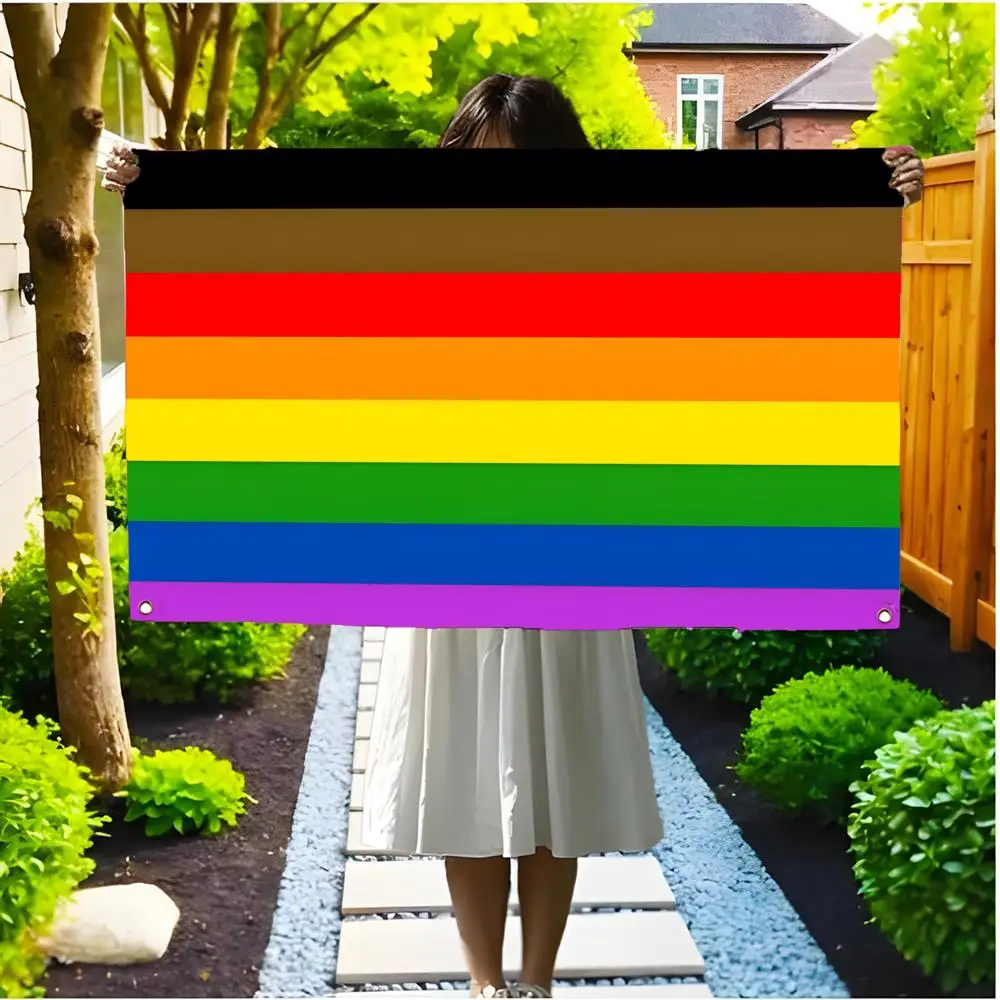 Transgender Pride flag Flags Borderless four-ring ornament indoor outdoor decoration effortless to hang