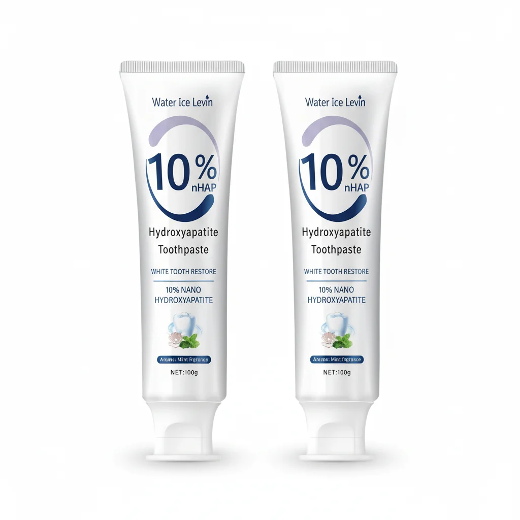 10% Nano Hydroxyapatite Tandpasta herstelt witte tanden. Beschermt het tandvlees. Reinigt diep. Verheldert glimlach. 100g verse munt.