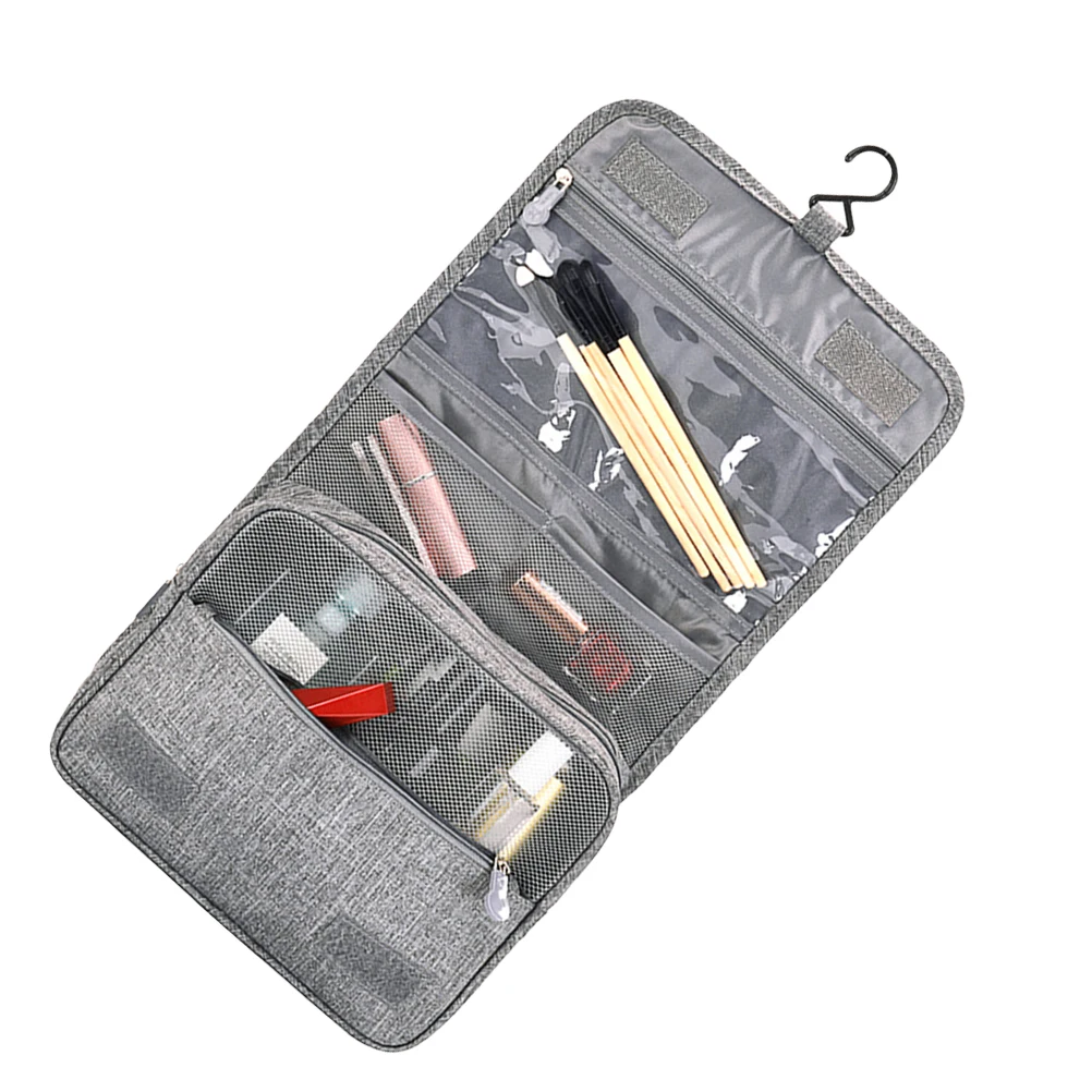 

Portable Bag Multiple Compartments Durable Toiletry Foldable Travel Hanging Storage Large Capacity Breathable