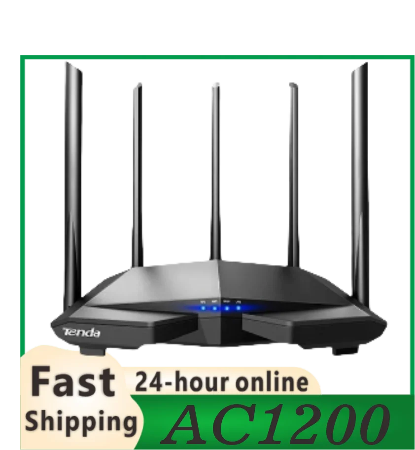 Tenda AC7 1200M Wall penetrating Enhanced Wireless Router Home Intelligent Game Router 5G Dual Band Gigabit Wall penetrating