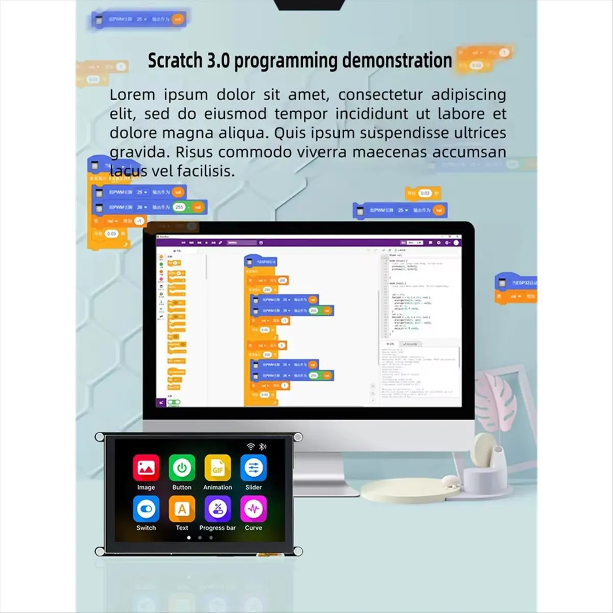 【♮•▲Today-Only!】5inch IPS ESP-32- 800x480 16M FLASH 8M PSRAM High-Definition LCD Display Module with WIFI and Bluetooth